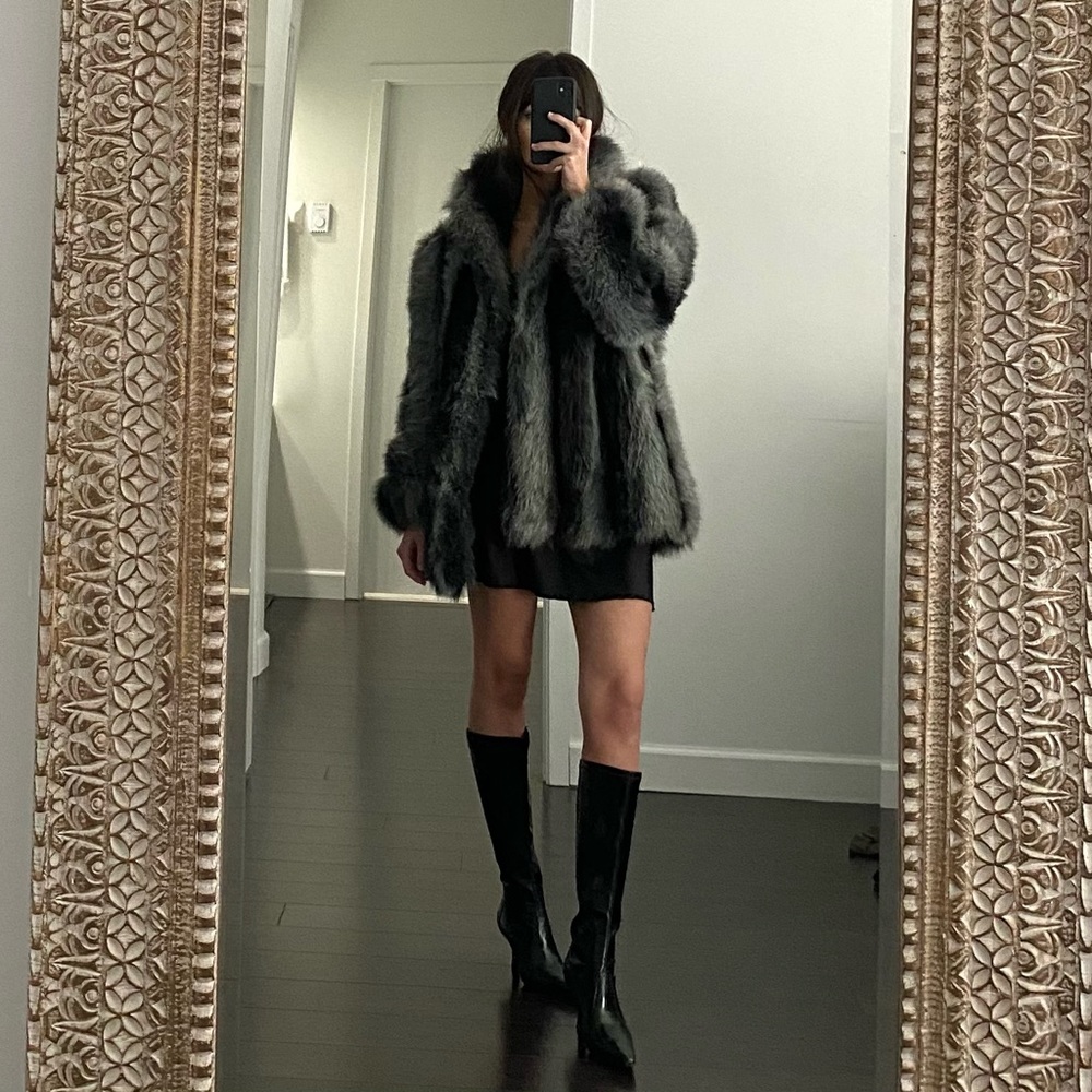 Jordache Vintage 90s Faux Fur Coat Size 9/10